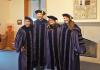 PhD grads Brent Woo, Michael Goodman, Alli Germain, and Laura Panfili 